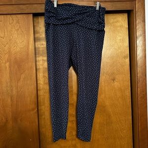 Nike Navy Blue Polka Dot Leggings